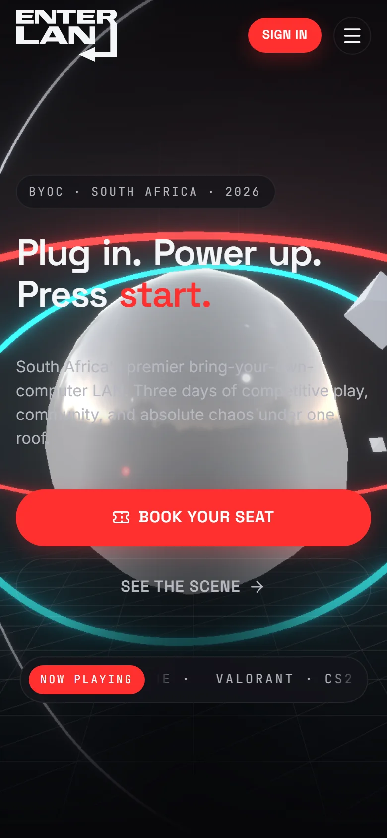 ENTER LAN on mobile