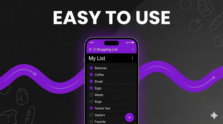 Z Shopping List screen 1