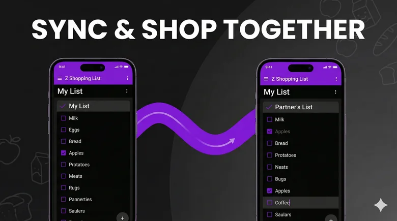 Z Shopping List screen 2