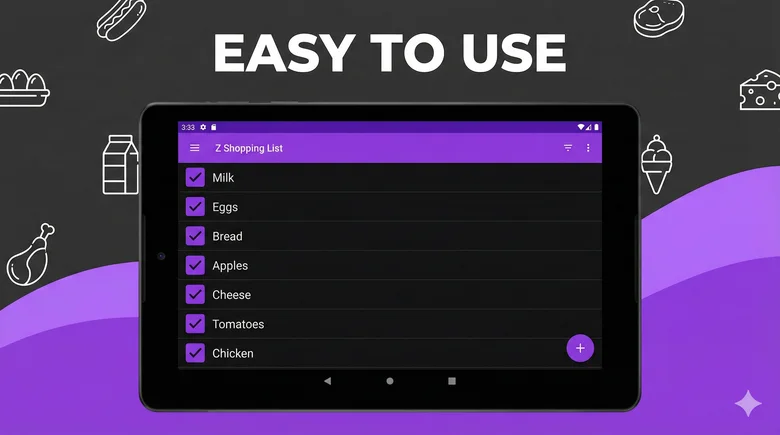 Z Shopping List screen 3