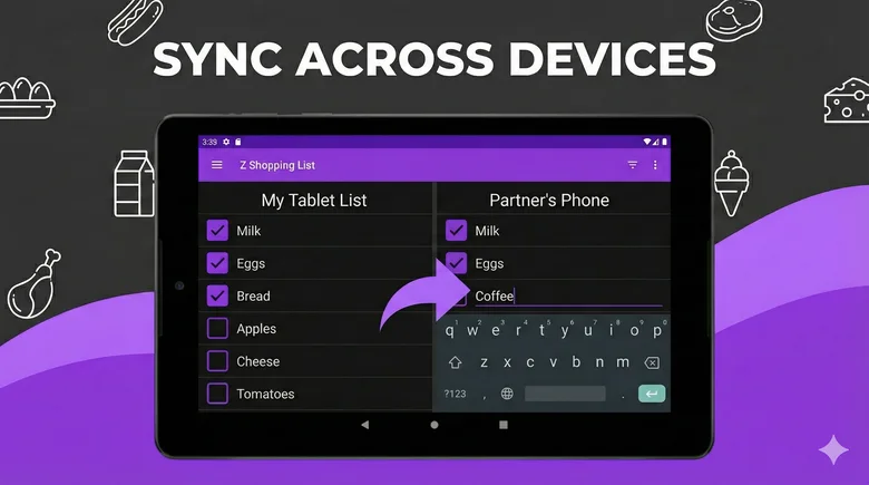 Z Shopping List screen 4